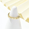 Clear Cubic Zirconia Cuff Rings RJEW-G337-18G-2