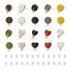 20Pcs 10 Style Alloy Enamel Stud Earring Findings FIND-EL0001-03-2