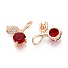 Brass Micro Pave Cubic Zirconia Pendants KK-T074-72KCG-02-2