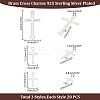 60Pcs 3 Styles Brass Pendants KK-HY0003-88S-2