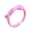 Spray Painted Brass Cuff Rings RJEW-S045-113-NR-4