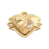 304 Stainless Steel Crystal Rhinestone Pendants STAS-R155-068G-1