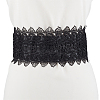 1Pc Imitation Leather Lace Flower Wrap Around Waist Belts for Women AJEW-CL0002-88B-8