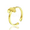Simple 304 Stainless Steel Adjustable Cuff Rings for Women WT4746-6-1