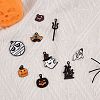26Pcs 13 Styles Gunmetal Plated Alloy Enamel Pendants ENAM-SZ0001-64-5