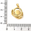 Brass Micro Pave Cubic Pendants KK-M099-03G-3