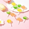 9Pcs 3 Colors Translucent Resin Imitation Food Pendants FIND-FS0002-90-11