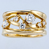 Alloy and Crystal Rhinestone Finger Rings FS-WG8CE30-03-2
