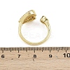 Brass Micro Pave Cubic Zirconia Open Cuff Rings for Women RJEW-K308-03B-G-3