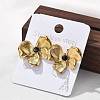 304 Stainless Steel Studs Earrings for Women EJEW-K306-33G-2