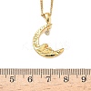 304 Stainless Steel Micro Pave Clear Cubic Zirconia Pendant Necklaces for Women LS-NJEW-Z103-01G-01-5