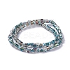 Electroplate Glass Beads Strands EGLA-L023B-HP03-3