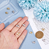 10Pcs 2 Colors Rack Plating Brass & Clear Cubic Zirconia Pendants KK-HS0001-11-3
