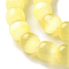 Natural Selenite Beads Strands G-B103-A01-09-3
