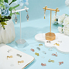 20Pcs 5 Colors Brass Clip-on Earring Findings KK-SP0002-52-3