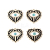 Rack Plating Alloy Enamel Pendants ENAM-K067-05C-2