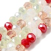 Glass Beads Strands EGLA-A034-M6mm-10-2