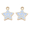 Alloy Enamel Pendants ENAM-G235-15G-03-1