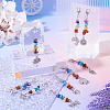 Chakra Gemstone Chip Pendant Decorations HJEW-TAC0028-3