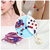 80Pcs 5 Style Independence Day Theme Polymer Clay Rhinestone Round Beads RB-FH0001-07-6