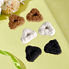 12Pcs 3 Colors Cat Ear Shape Plush Claw Hair Clips PHAR-GO0001-09-3