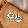 Sunflower Bohemian Style Zinc Alloy Hoop Earrings FS-WG9CCFB-09-1