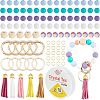 DIY Charm Keychain Wristlet Making Kit DIY-CA0004-51-1