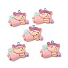 Opaque Resin Pendants LS-RESI-G032-H01-1