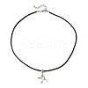 Alloy Bird Pendant Necklaces NJEW-JN04558-02-4