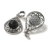 Natural Lava Rock Pendants G-Q158-05P-28-2