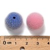 Flocky Opaque Acrylic Beads OACR-I026-01E-3