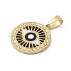 Ion Plating(IP) 304 Stainless Steel Enamel Rhinestone Pendants STAS-Q325-03A-G-2