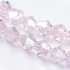 Transparent Electroplate Glass Beads Strands EGLA-A039-T3mm-B26-3