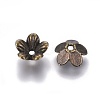 Tibetan Style Flower Alloy Bead Caps LS-TIBEP-S192-AB-NR-2
