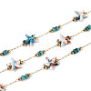 Handmade 316 Stainless Steel Starfish Link Chains CHS-N006-03C-G-1