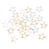 24Pcs 2 Colors Brass Linking Rings KK-TA0003-09-RS-2