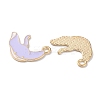 Alloy Enamel Pendants ENAM-O001-08R-G-2