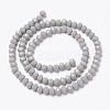 Opaque Solid Color Glass Beads Strands X1-EGLA-A034-P4mm-D10-2