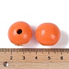 Animal Themes Printed Wood European Beads WOOD-M013-01B-3