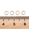 Brass Closed Jump Rings KK-D257-01RG-06-3