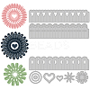 2Pcs 2 Styles Carbon Steel Cutting Dies Stencils DIY-WH0309-875-1
