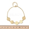 Religion 304 Stainless Steel Link Bracelets for Women BJEW-F524-03G-5