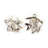 Tibetan Style Tropical Fish Alloy Pendants TIBEP-Q043-220-RS-1