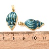Brass Enamel Pendants KK-CBA8606-01G-03-3