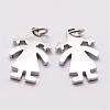 Tarnish Resistant 316 Surgical Stainless Steel Pendants STAS-K116-01P-B-1