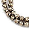 Electroplated Synthetic Non-magnetic Hematite Beads Strands G-H072-B01-01-4