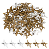 60Pcs 2 Colors Tibetan Style Alloy Pendants TIBEP-DC0001-26-1