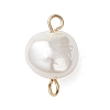 Electroplated Shell Pearl Nuggets Links PALLOY-JF04646-01-3