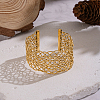 Vintage Style 304 Stainless Steel Wide Open Cuff Bangles RD6268-4