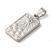 Non-Tarnish 304 Stainless Steel Pendants STAS-L081-034P-2